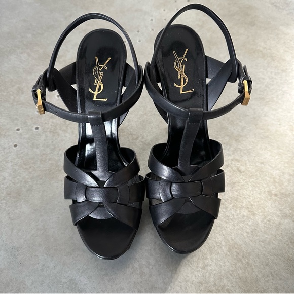 YVES SAINT LAURENT TRIBUTE PLATFORM HEELS 🔥 - Picture 1 of 10